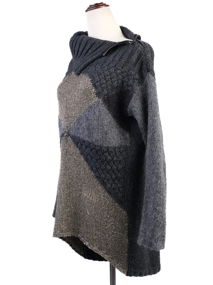 Excellent Pinko Knitted Sweater Size S Combined Wool Design