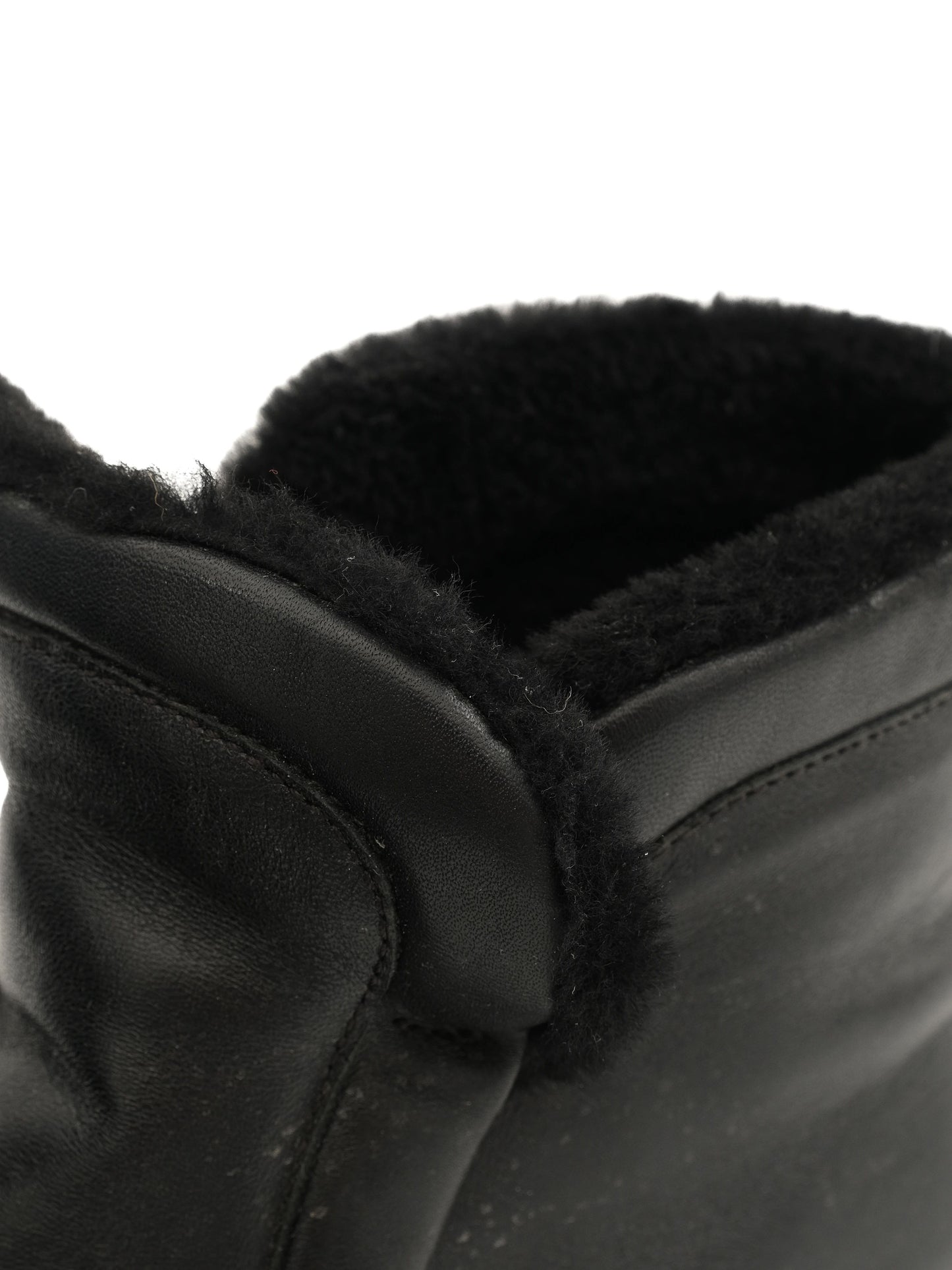 excellent max mara black leather ankle boots size 37