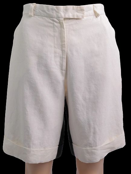 gf ferre white polyester shorts size s - excellent condition