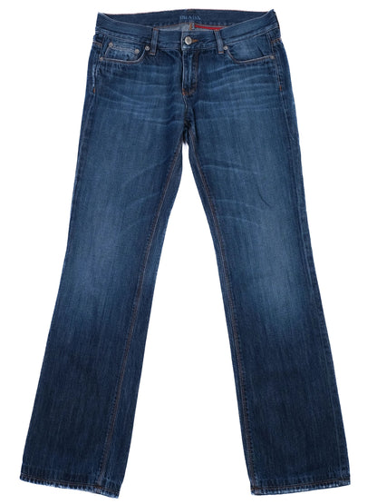 Prada Blue Cotton Jeans Classic Five-Pocket Style Excellent Condition