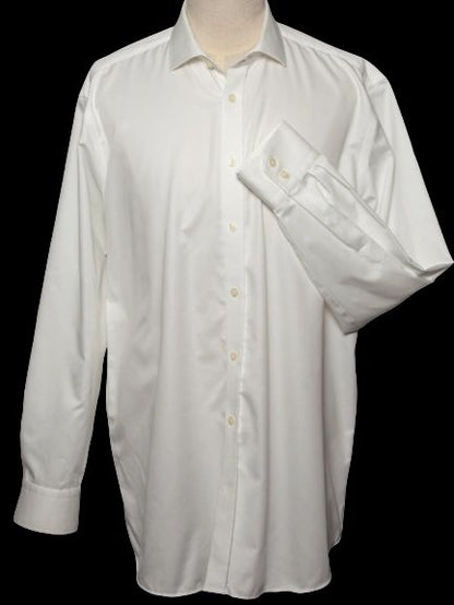 Good Hawes & Curtis White Cotton Dress Shirt Size XL for Men