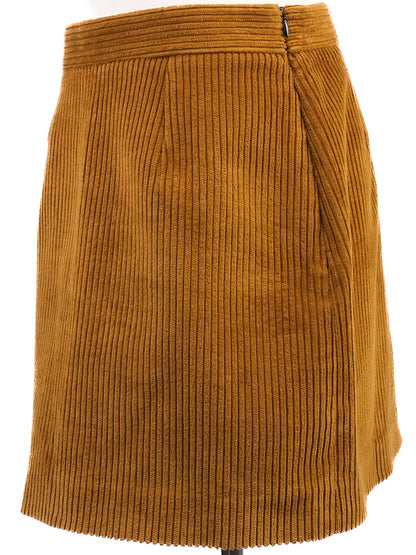 Excellent Sandro Orange Polyester Skirt Size M Knee-Length