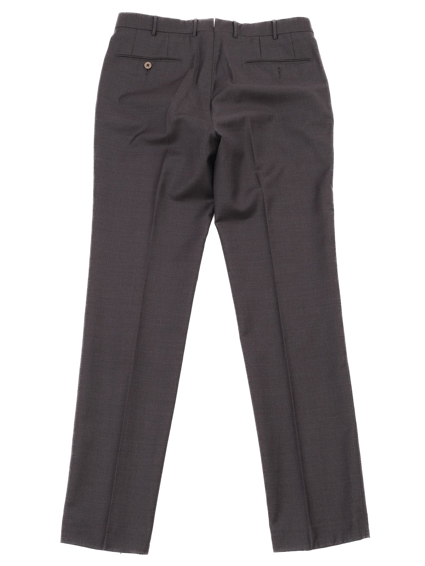 perfect ermenegildo zegna gray wool formal pants size m
