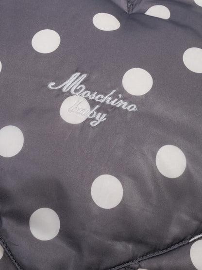 Excellent Moschino Baby Sleeping Bag Gray Polka Dot for Kids