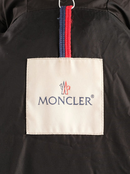 Perfect Moncler Blue Hooded Puffer Coat Nylon Women