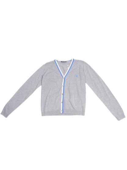 Excellent Bonpoint Gray Cotton Cardigan Size 12 for Kids
