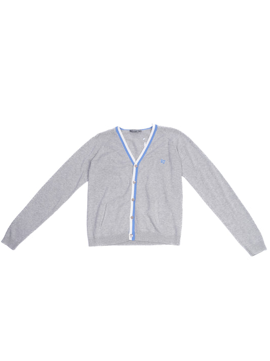 Excellent Bonpoint Gray Cotton Cardigan Size 12 for Kids
