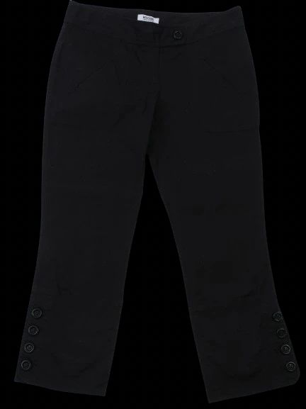 excellent moschino cheap and chic black cotton pants size m