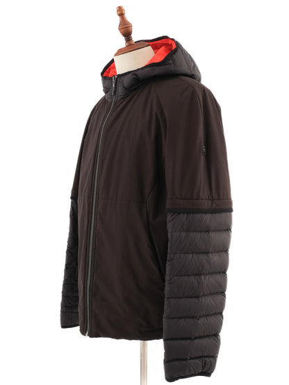 Excellent Hugo Boss Blue Hooded Jacket Size L Winter Outerwear