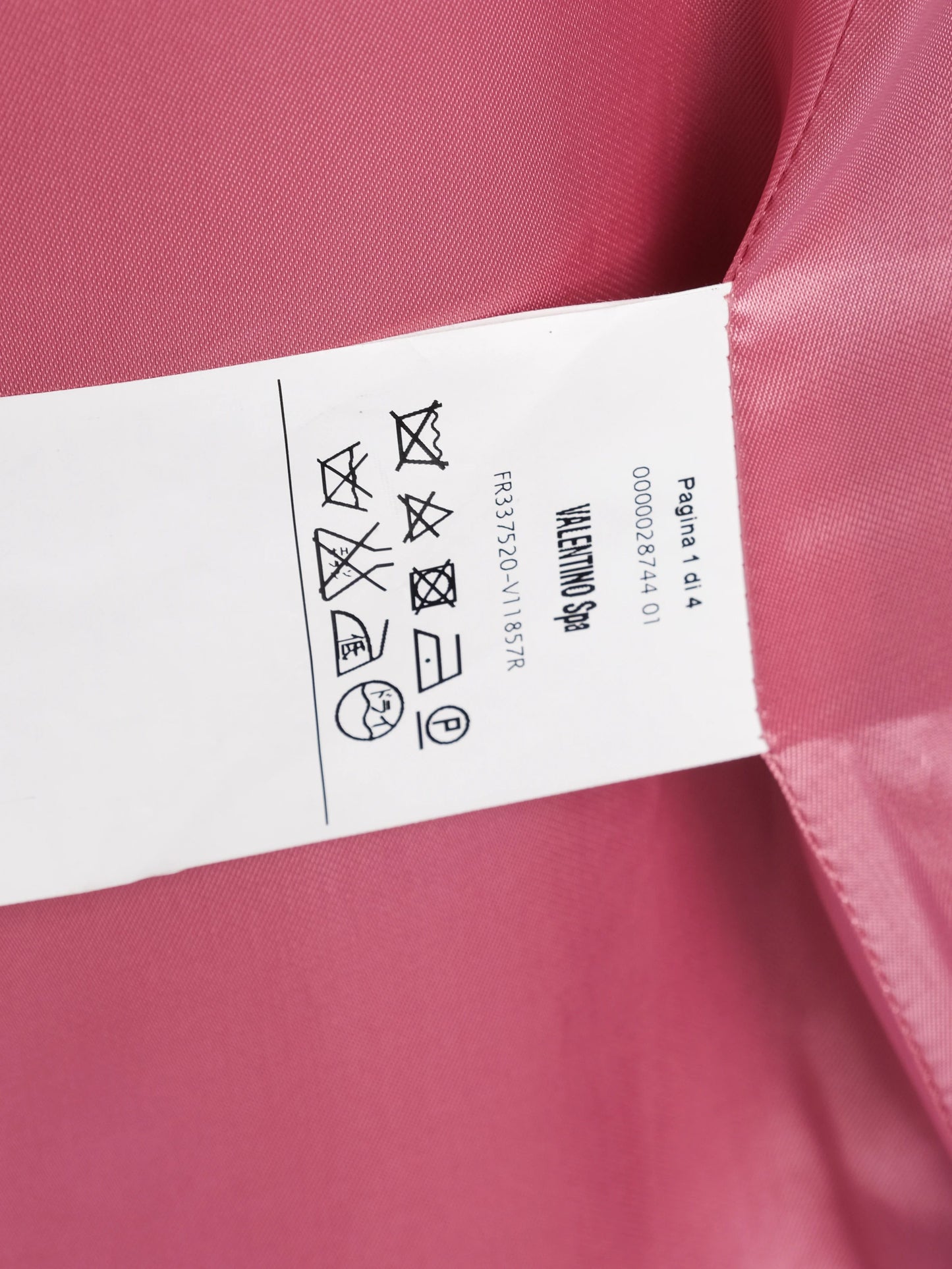 excellent red valentino pink wool women's coat size l