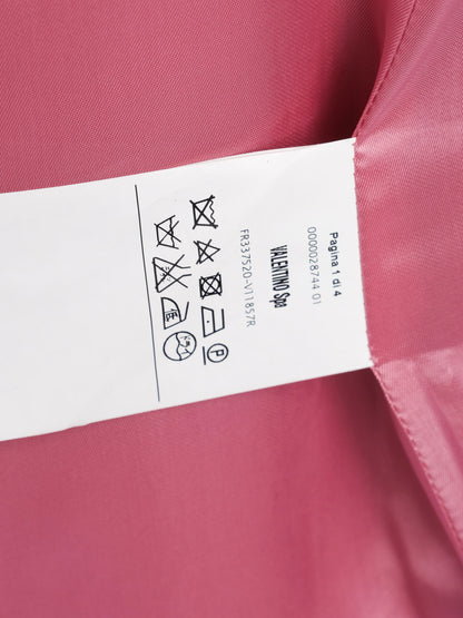 Excellent Red Valentino Pink Wool Women's Coat Size L