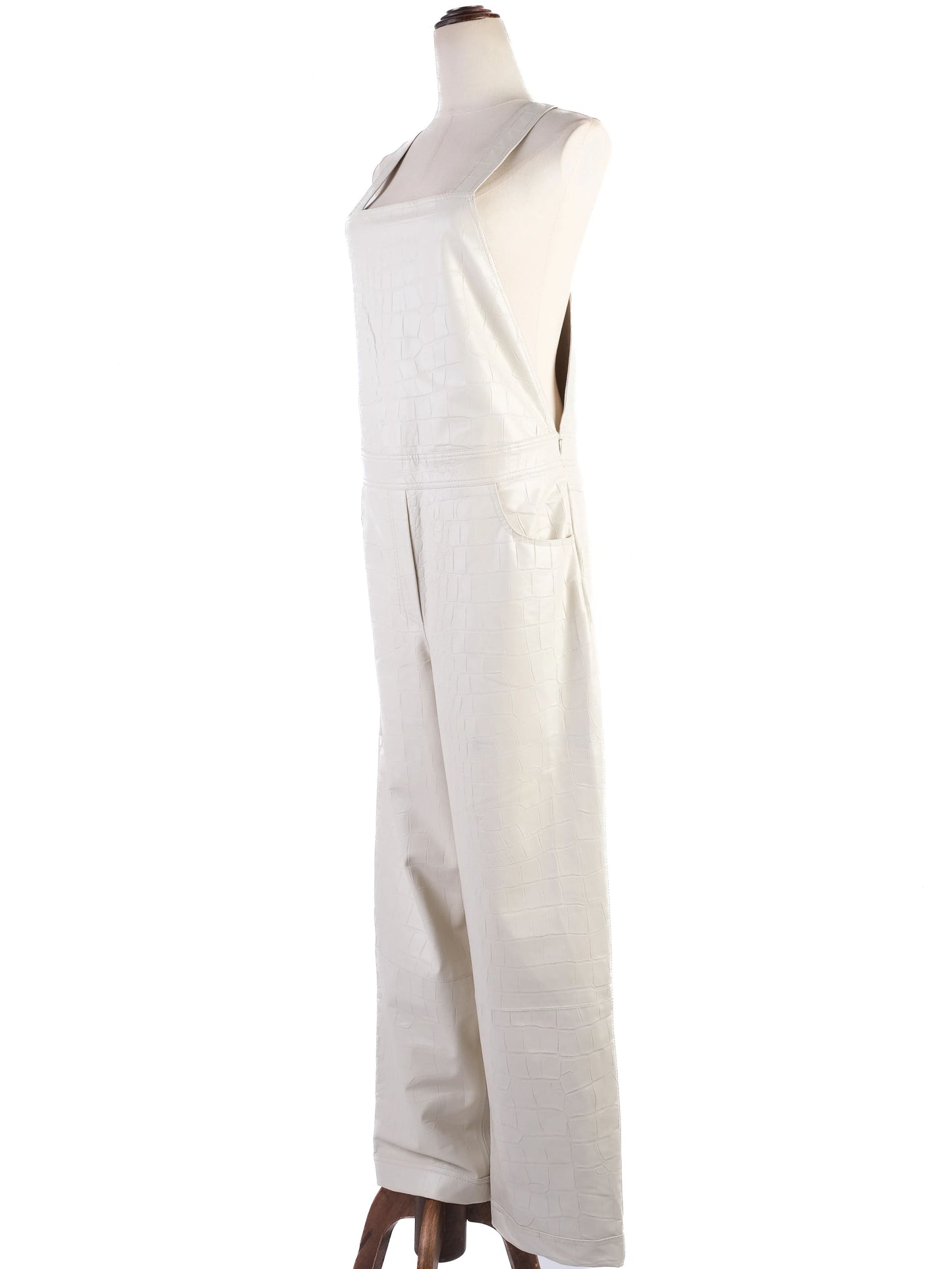 excellent nanushka gray viscose jumpsuit size s with pockets