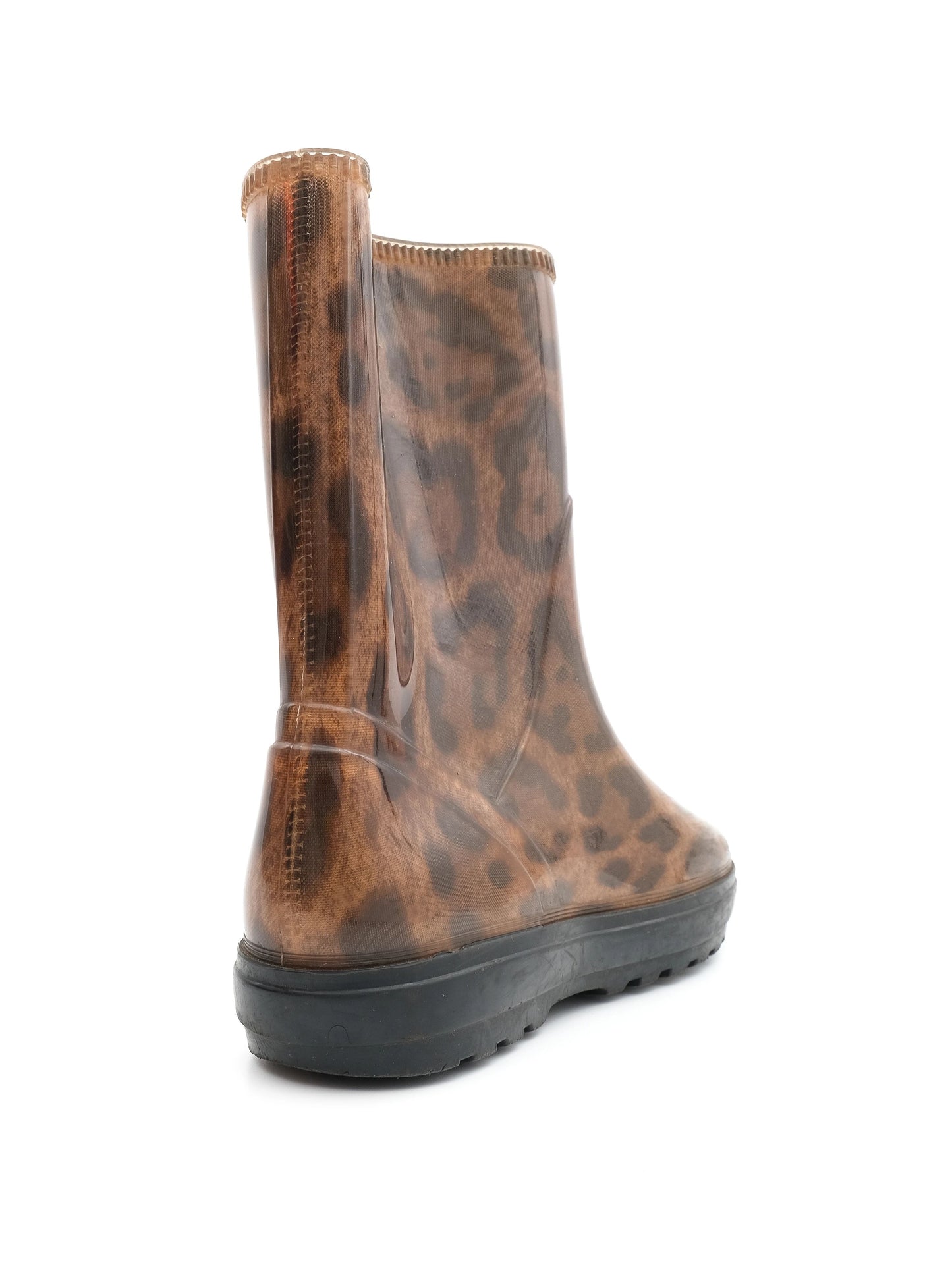 excellent dolce gabbana leopard print boots size 36 glossy finish