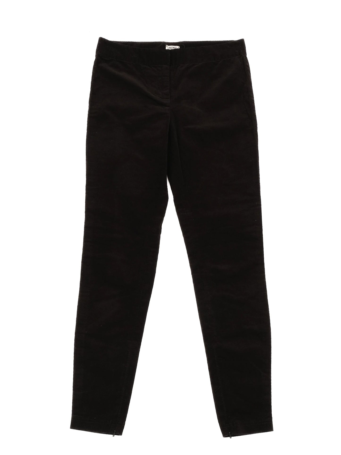 excellent l'agence black women's pants size xxs elastane
