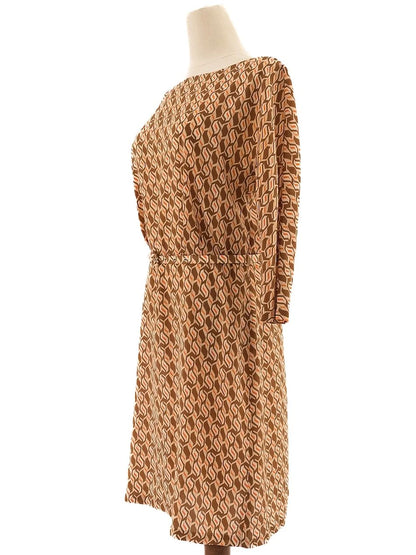 Excellent Tara Jarmon WomenÕs Dress M Combined Geometric Pattern
