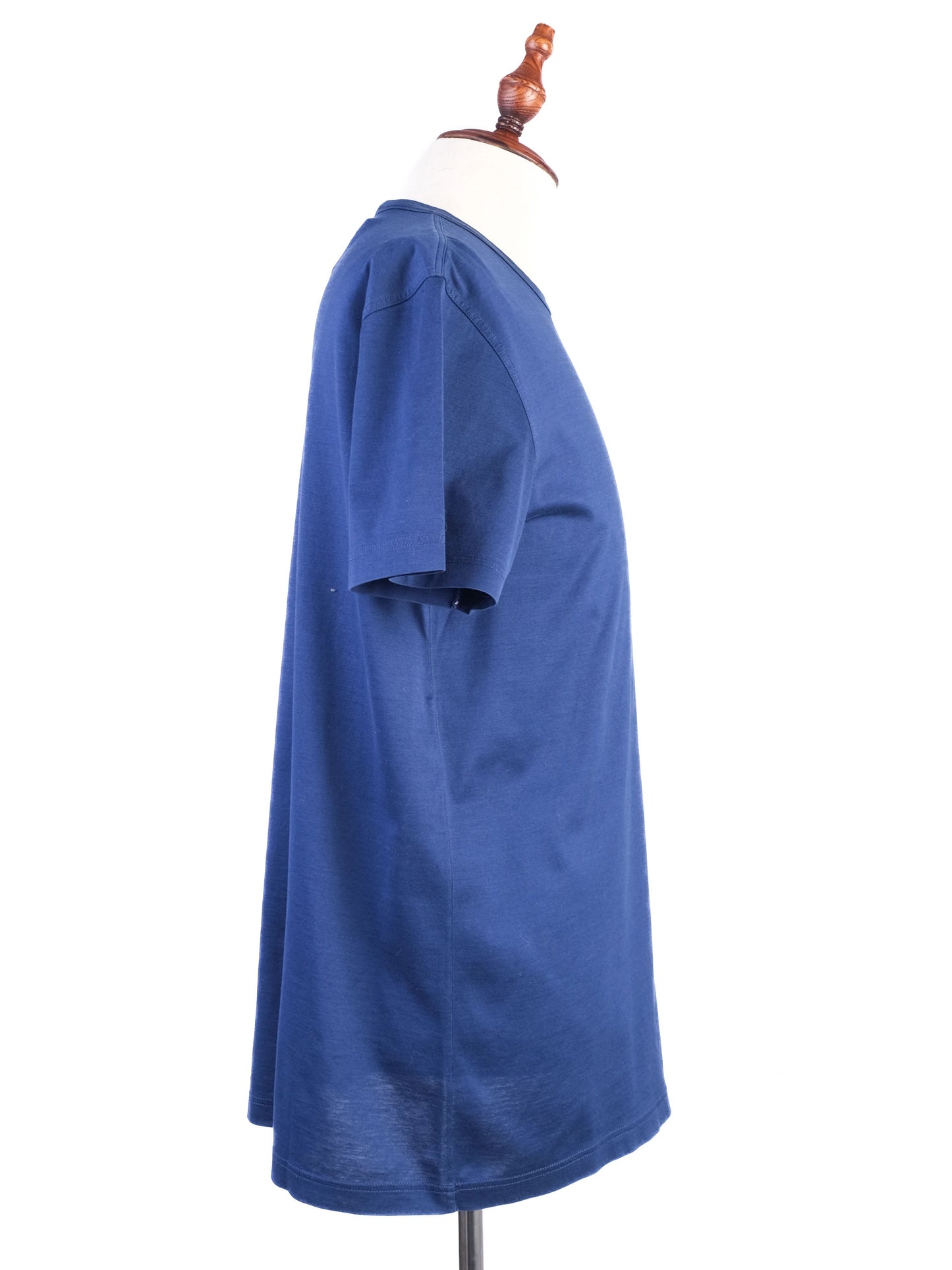 excellent gran sasso blue cotton t-shirt size xl men made in italy
