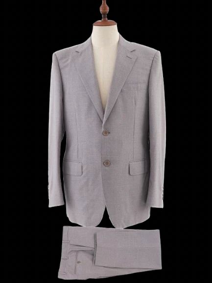 perfect canali gray wool suit jacket size m for men