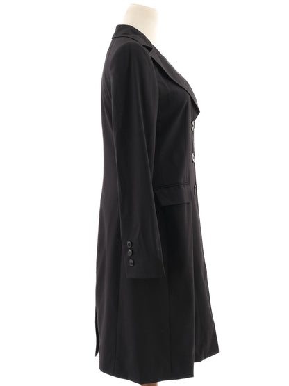 Excellent Emporio Armani Black Wool WomenÕs Coat Size S
