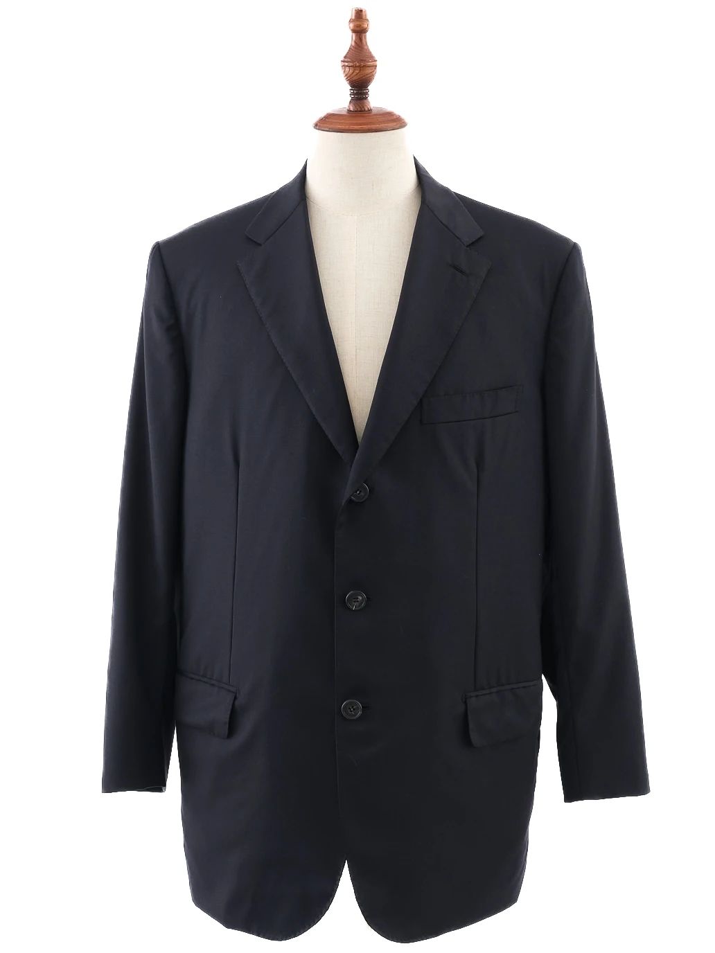 excellent brioni blue wool suit jacket size xl classic design