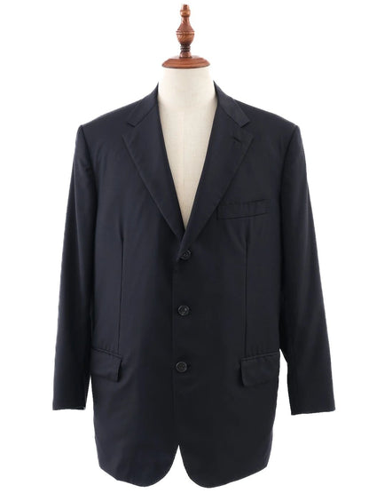 EXCELLENT Brioni Blue Wool Suit Jacket Size XL Classic Design