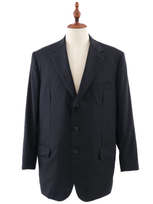 EXCELLENT Brioni Blue Wool Suit Jacket Size XL Classic Design