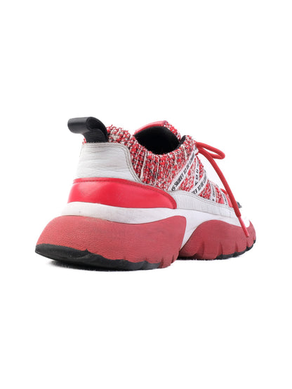 Excellent Maje Red and White Chunky Sneakers Women's Size N/A