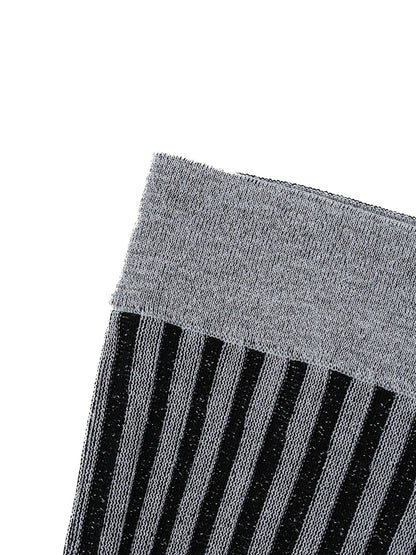Excellent Balmain Black Gray Striped Sweater Size S for Net-A-Porter