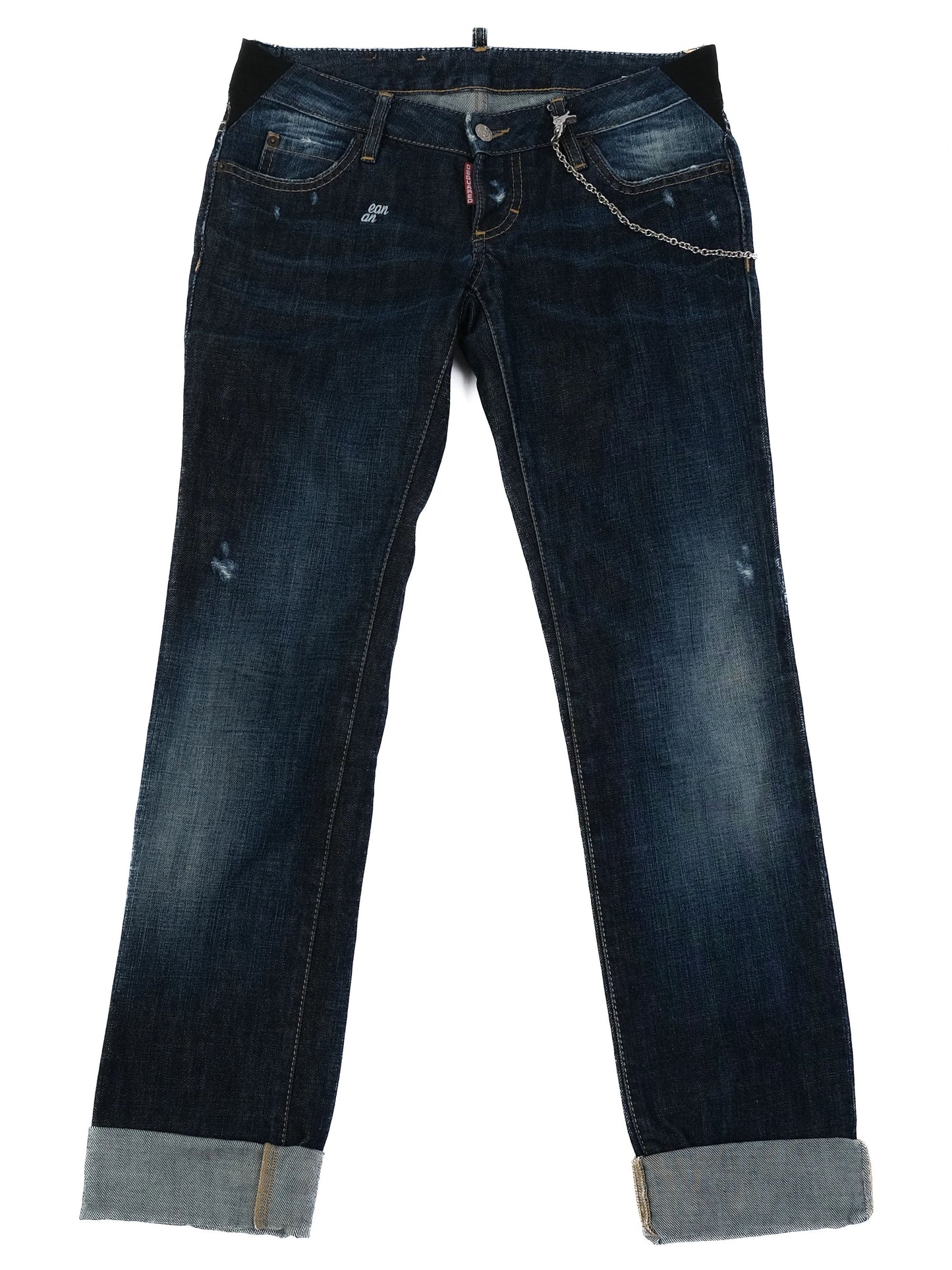 excellent dsquared2 womenõs dark blue denim jeans size m