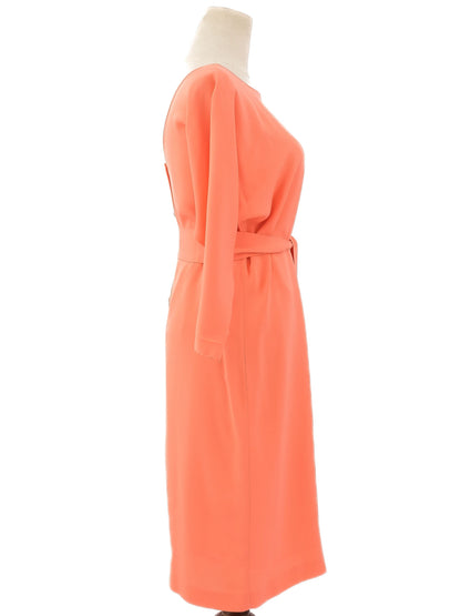 Excellent Diane von Furstenberg Orange Silk Dress Size M
