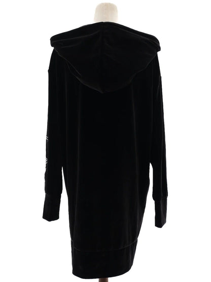 NEW Emporio Armani Black Hooded Zip-Up Coat Size XL