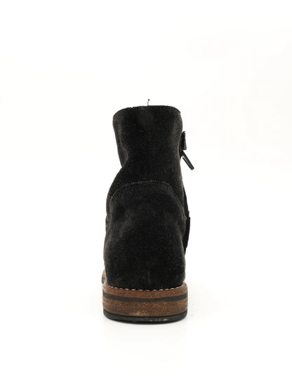 Excellent Bonpoint Black Leather Ankle Boots for Kids Size 28