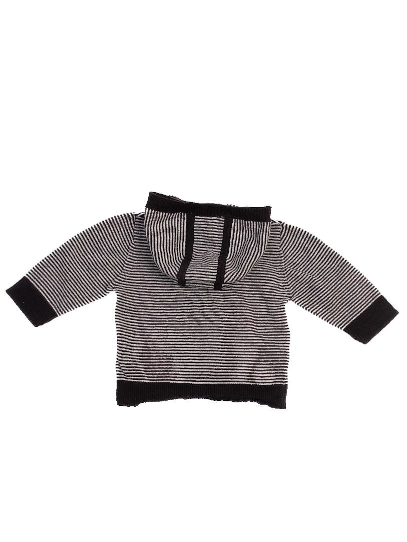 excellent burberry gray hooded sweater for infants size 6m