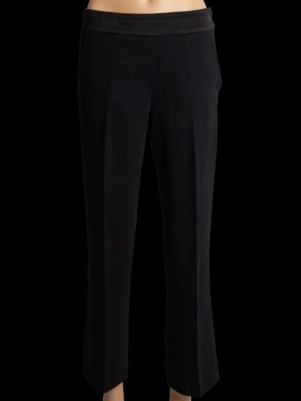 good marella black polyester dress pants for women - tailored fit