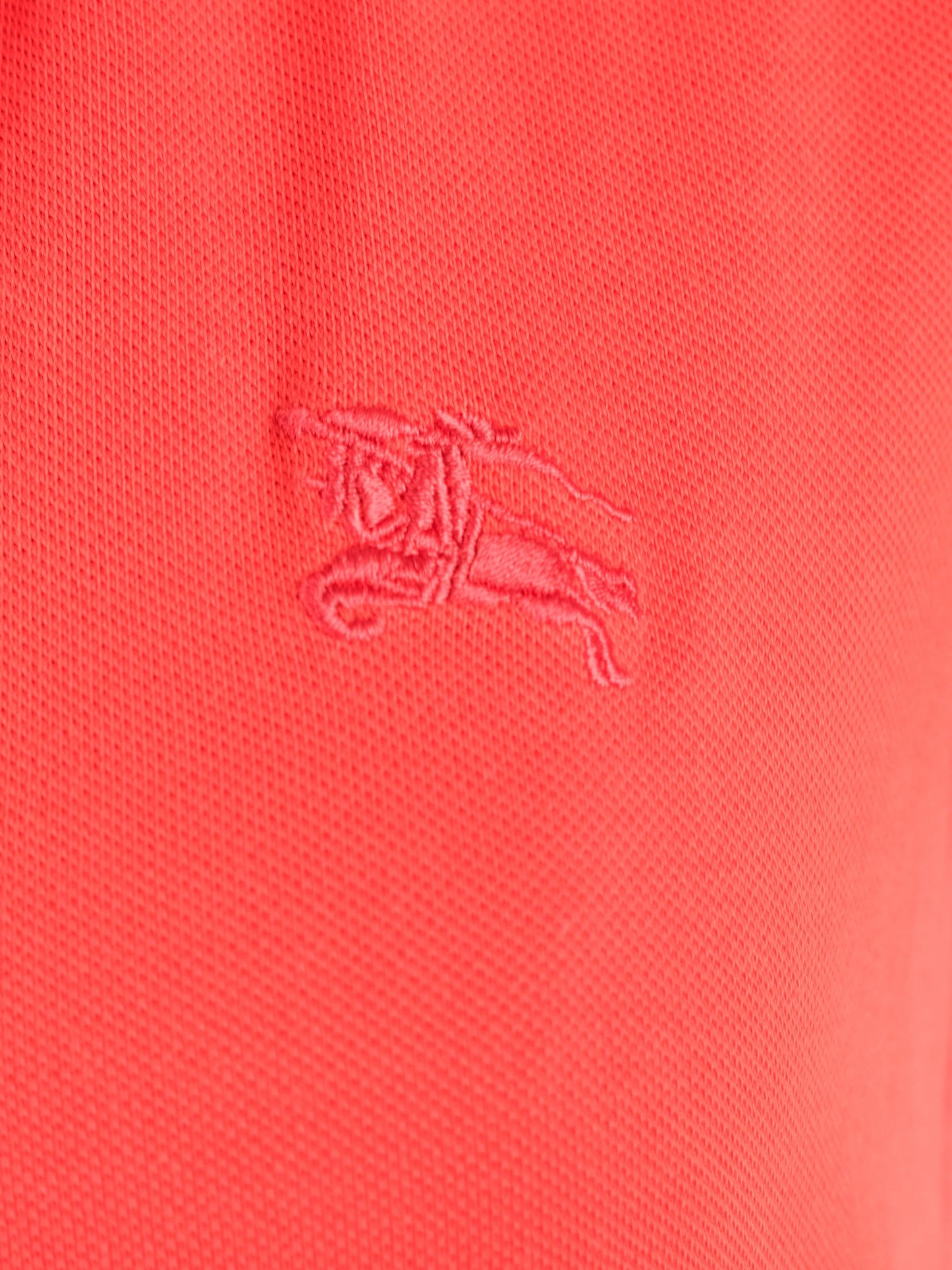 excellent burberry red short sleeve collared shirt size xs
