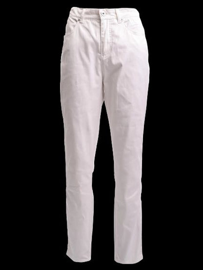 Excellent Roccobarocco White Cotton Pants Size M Women's Wear