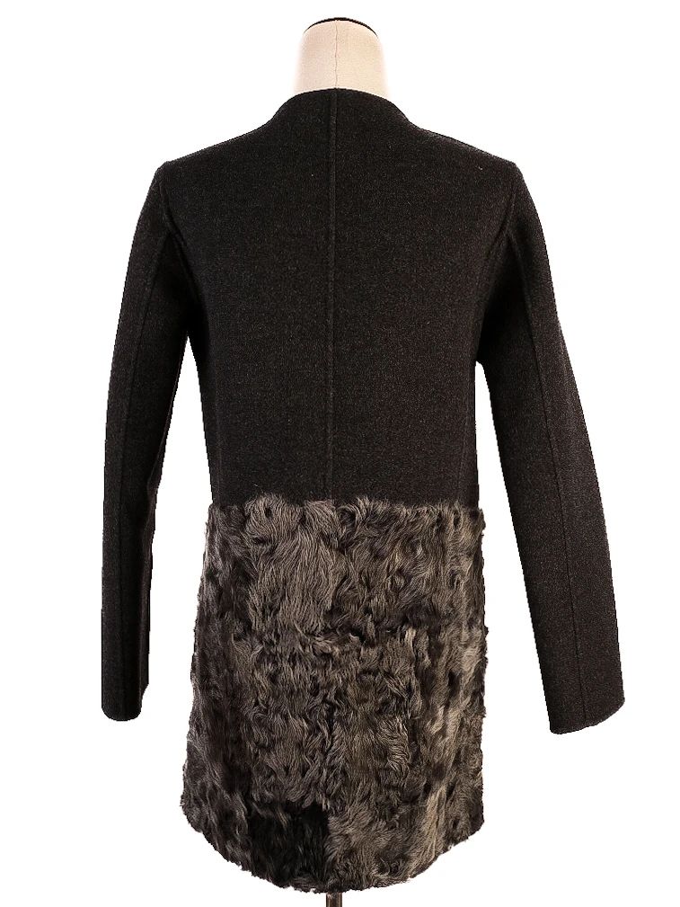 weekend maxmara black wool coat xs excellent condition