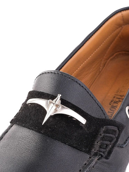 Average Cezare Paciotti Black Leather Loafers Size 37 Women