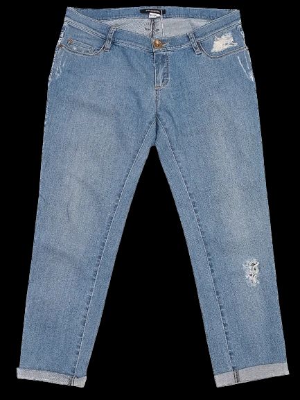 good plein sud blue distressed jeans women's size casual