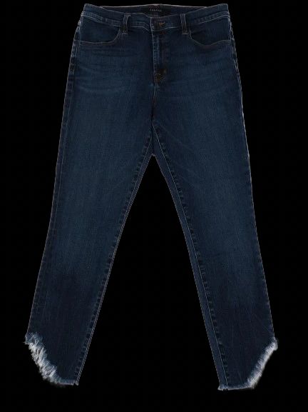 J Brand Women's Blue Frayed Hem Jeans Excellent Condition Size N/A