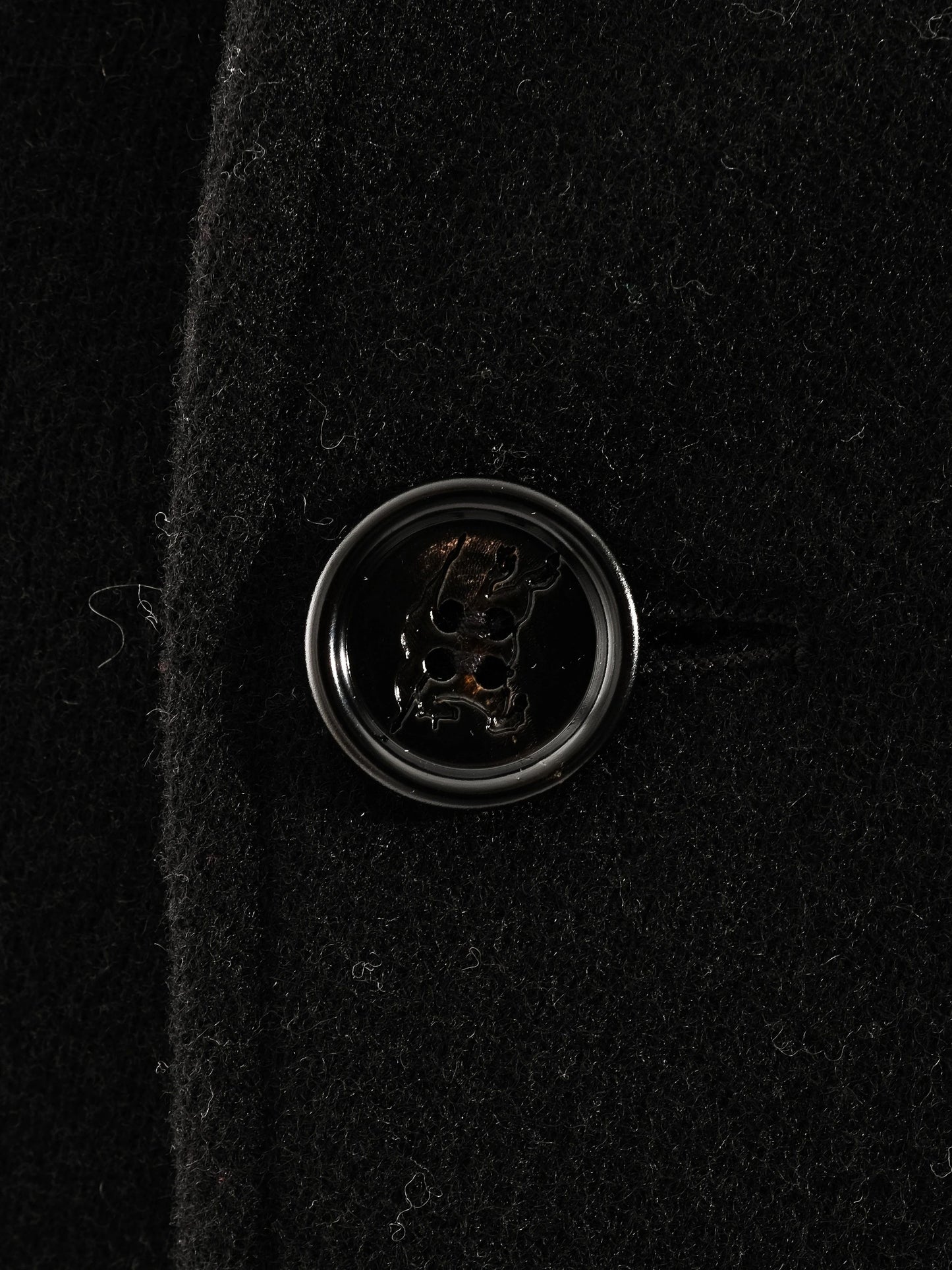 perfect burberry black wool long coat with belt size l