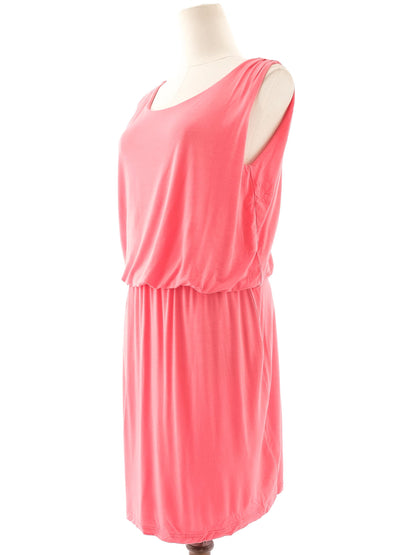 Allude Excellent Red Viscose Sleeveless Dress Size M
