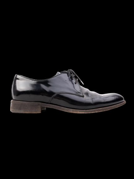 Excellent Henderson Black Leather Oxford Dress Shoes Size 39