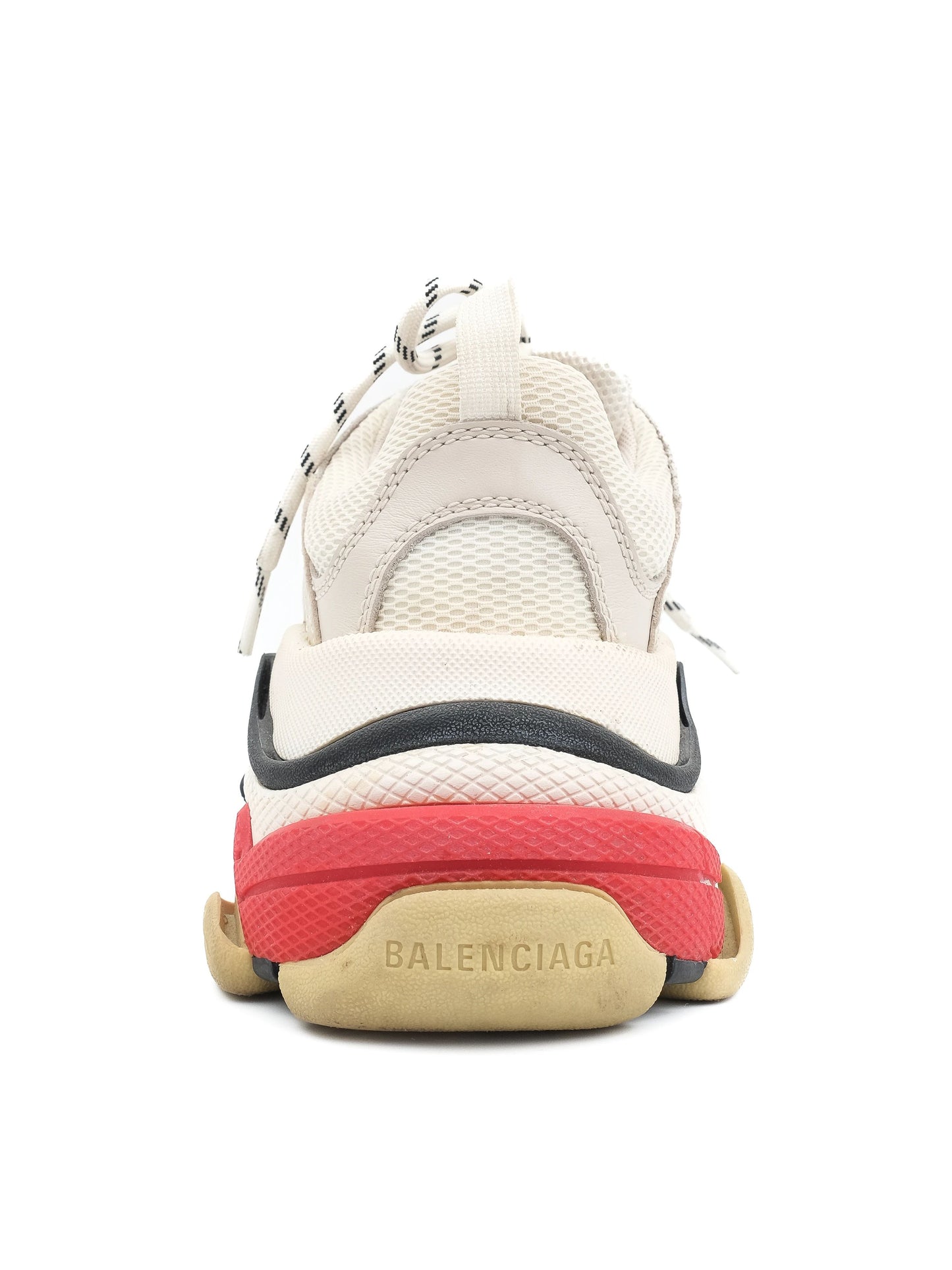 excellent balenciaga triple s sneakers gray textile size 39 women