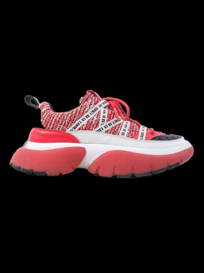 Excellent Maje Red and White Chunky Sneakers Women's Size N/A