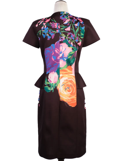 Excellent Blumarine Floral Print Dress Size N/A Polyester Women