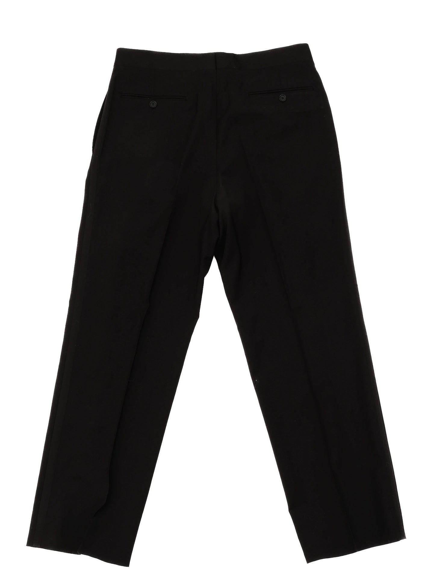 excellent pal zileri black wool trousers men's size m