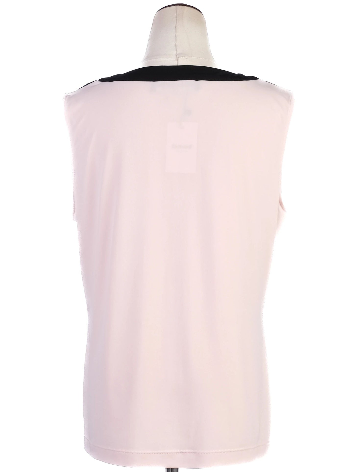 excellent karl lagerfeld pink sleeveless top size m with lace details