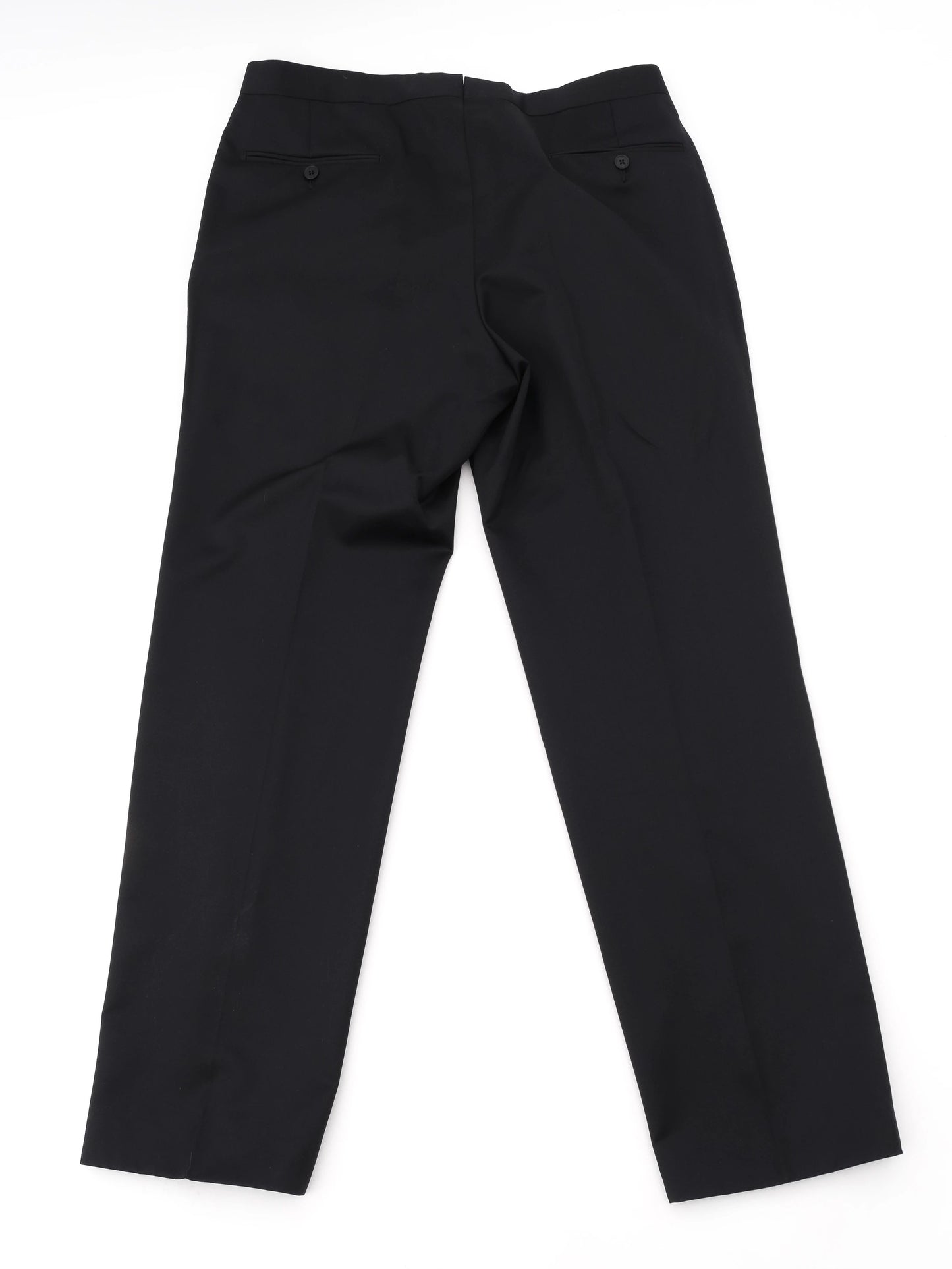 perfect ermenegildo zegna black wool suit size xl for men