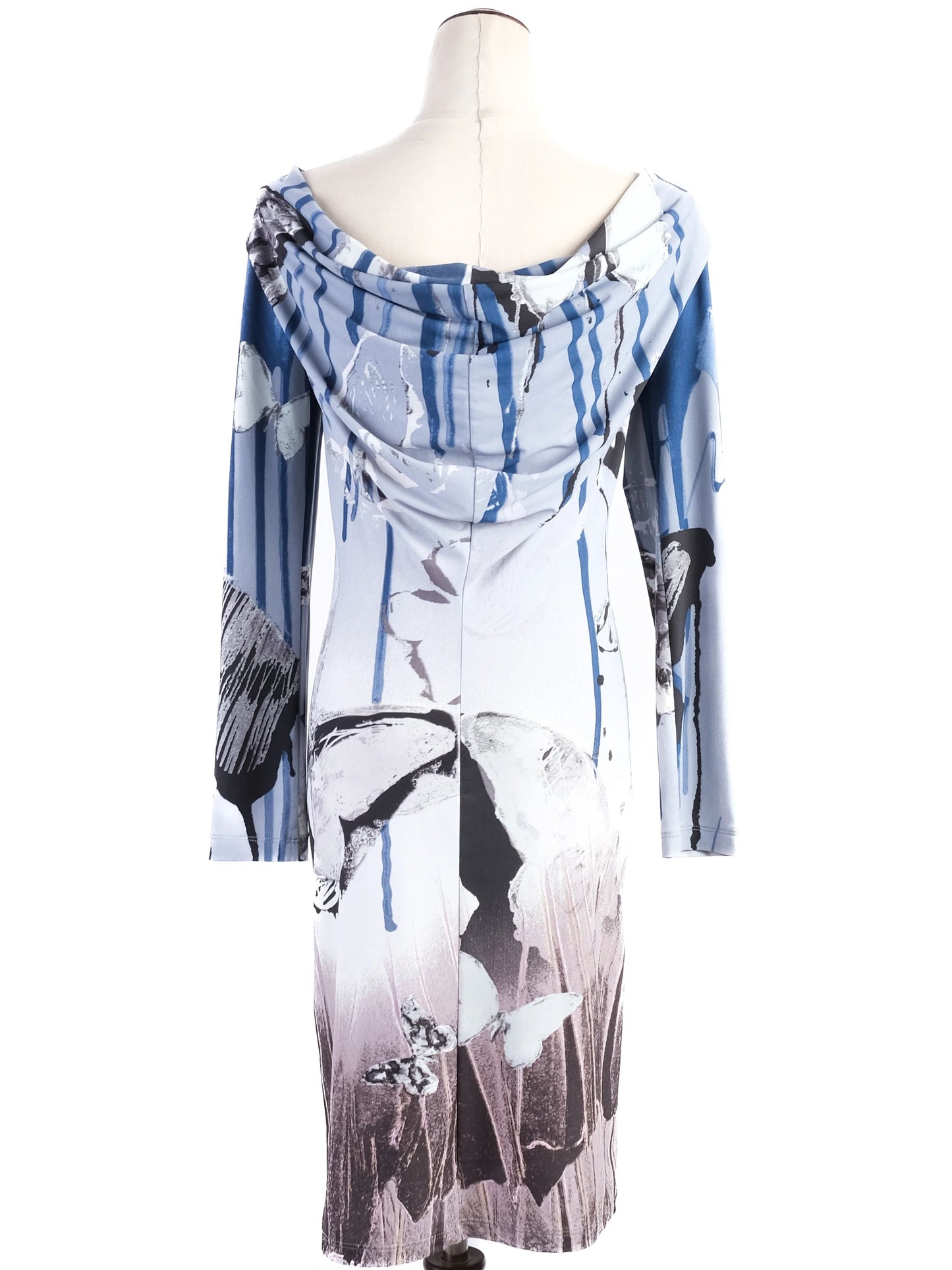 excellent roberto cavalli womenõs dress m bold butterfly print