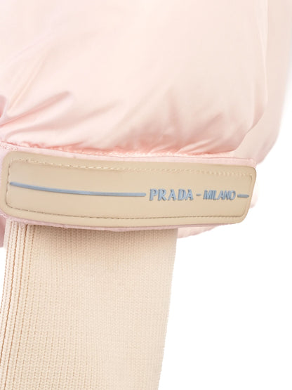 Perfect Prada Pink Nylon Puffer Jacket Size XS for Women